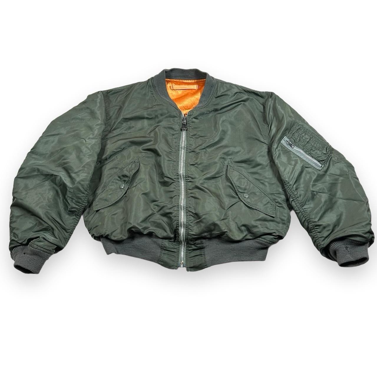 Vintage 70s Alpha Industries MA-1 Flyers Bomber Jacket USAF 1972 Vietnam War Era