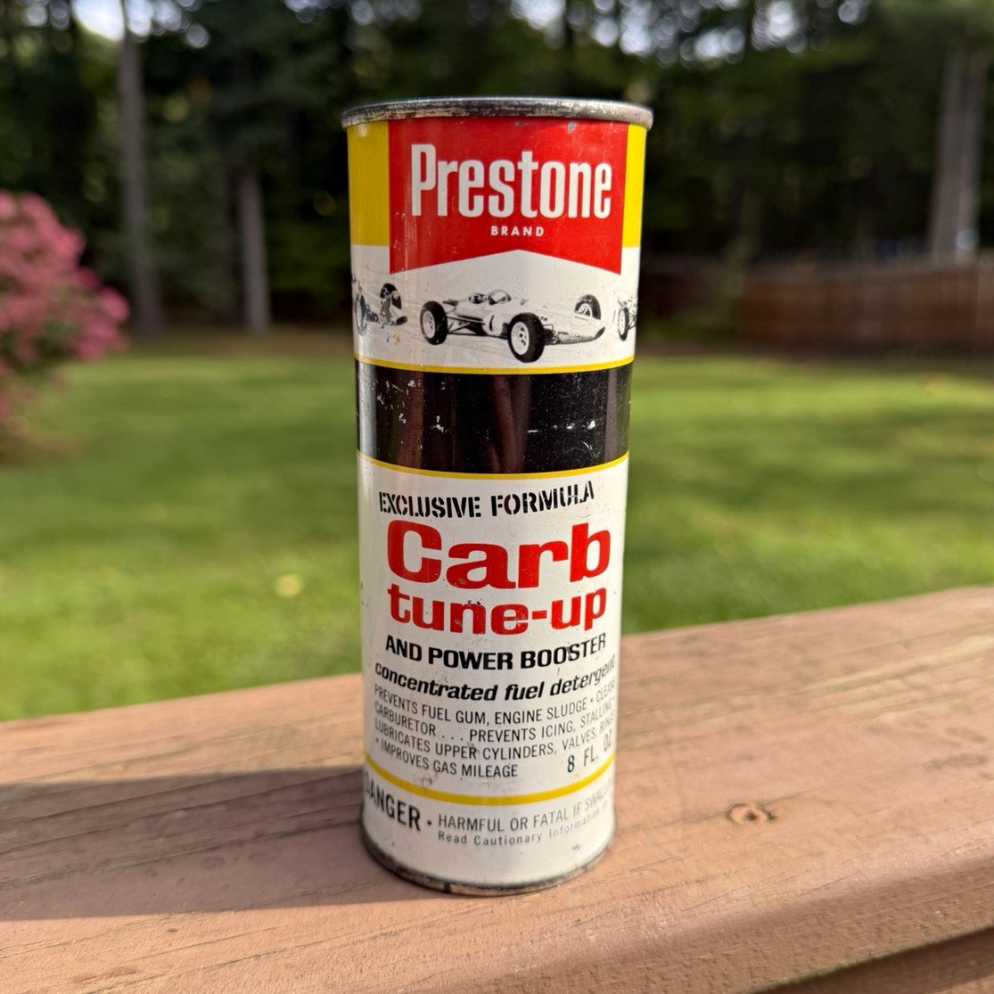 VTG 1960’s Prestone Carb Tune-Up Can NOS Full Unopened 8 oz Gas Additive