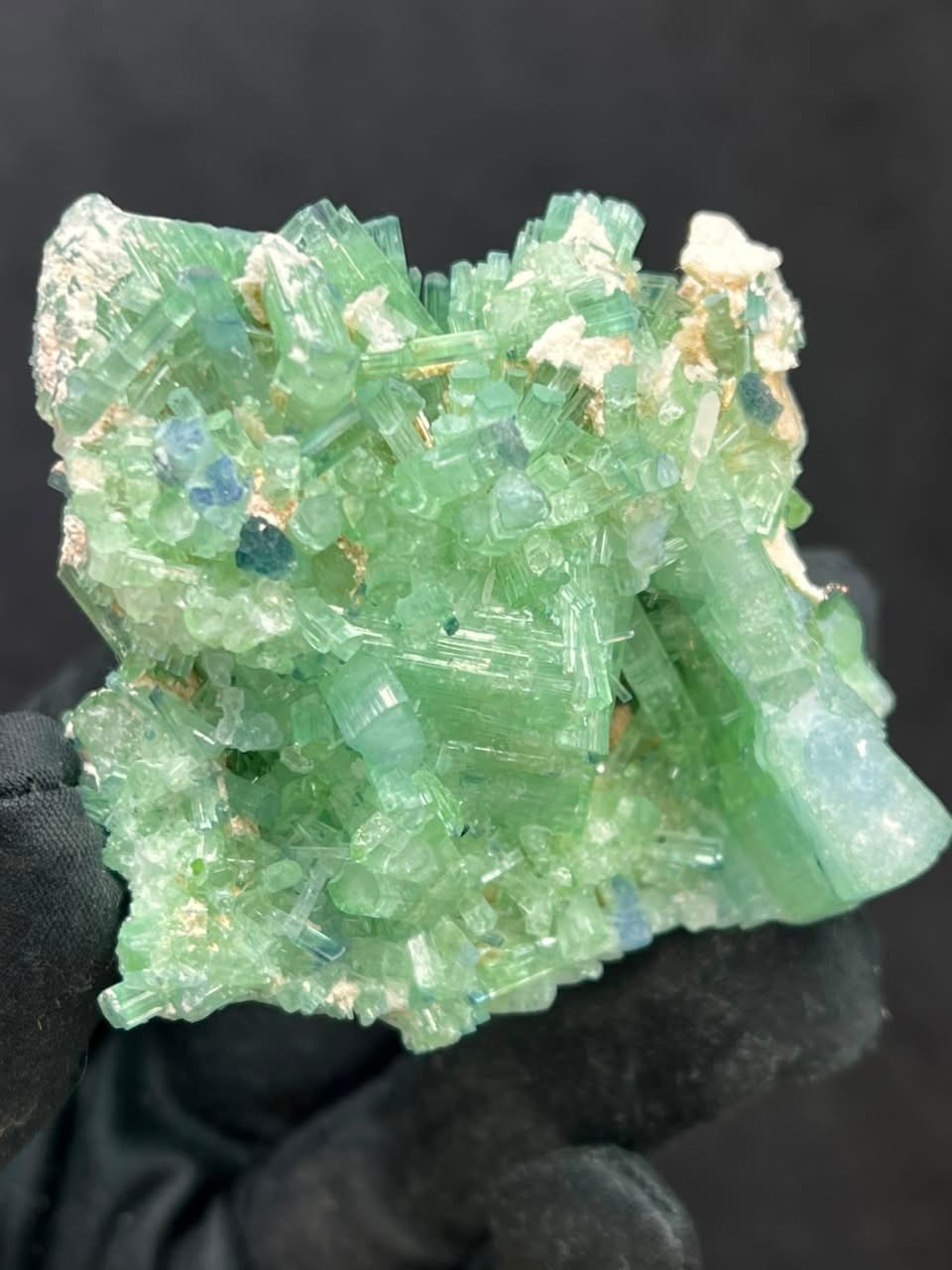 Green Tourmaline Specimen Combine Albite | Natural Crystal Specimen from Afghani