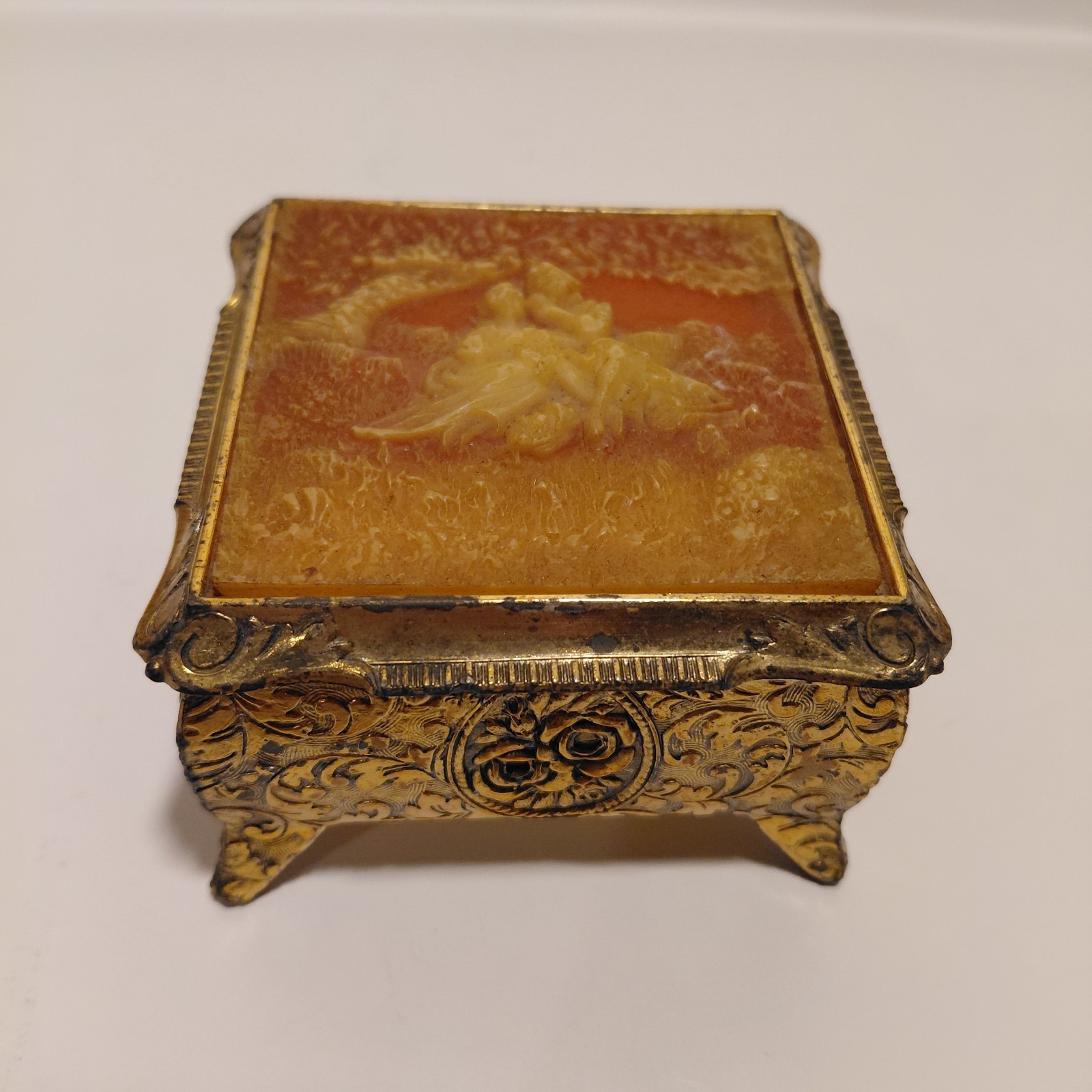 See Video, Vintage Laurel Trinket Jewelry Music Box w/ Für Elise Sankyo Movement