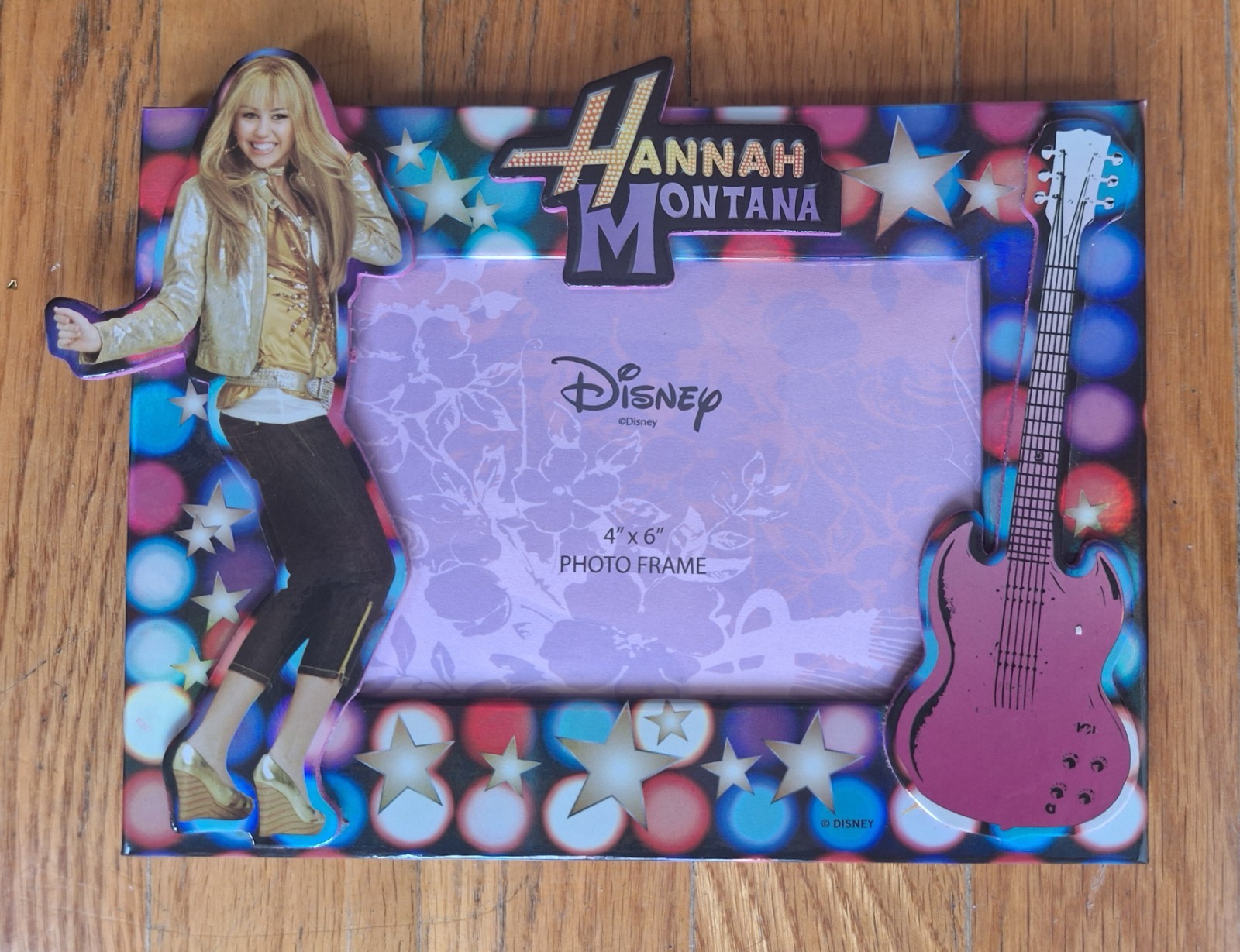 Disney Hannah Montanna Posing & Guitar picture frame