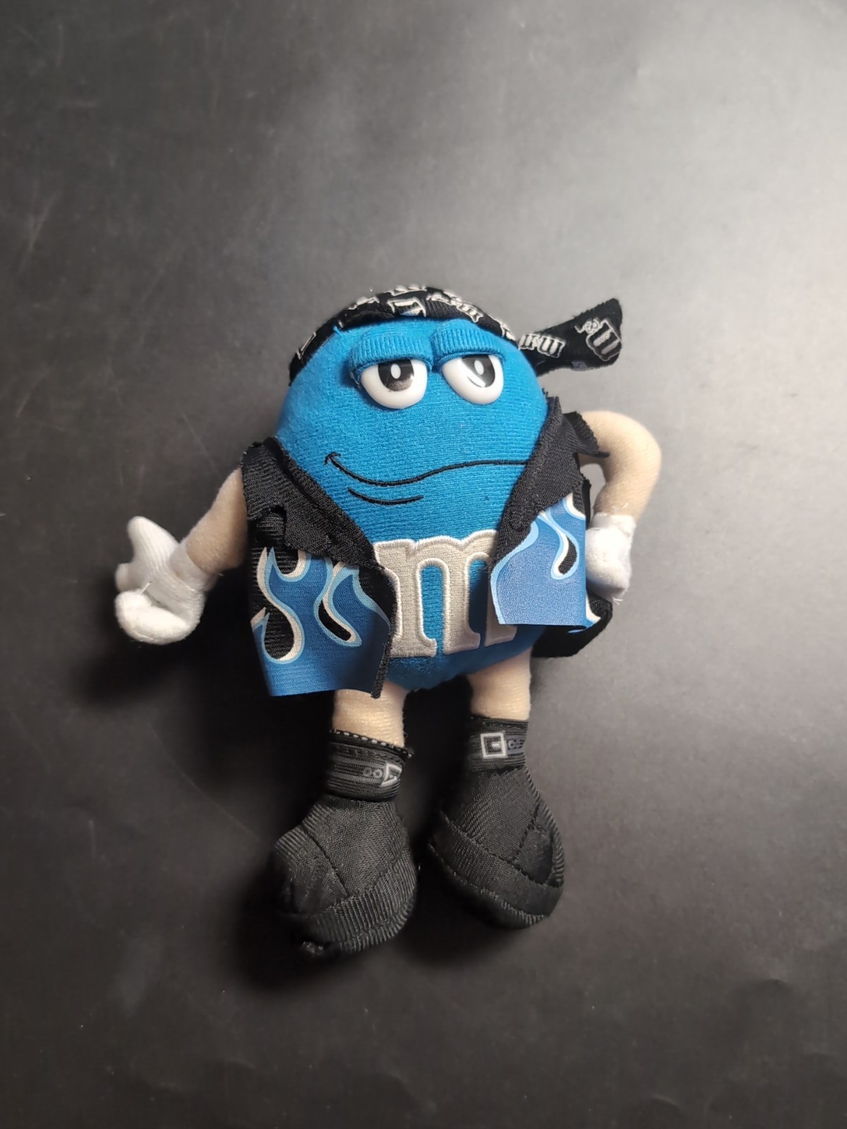 M&M\'s Plush Blue M&M Biker 2008