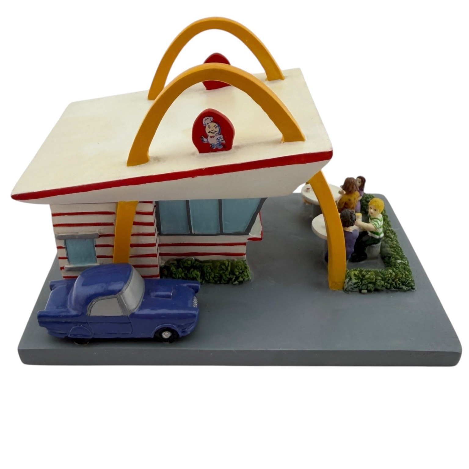 Rare NIB McDonald\'s Figurine Retro Restaurant Speedee Golden Arches 2004