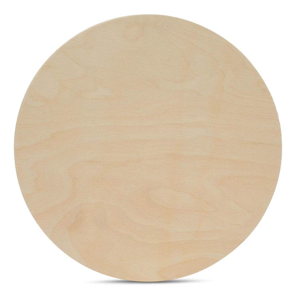 Woodpeckers Wood Circles 20 inch 1/2 inch Thick, Unfinished Birch, Pack of 3