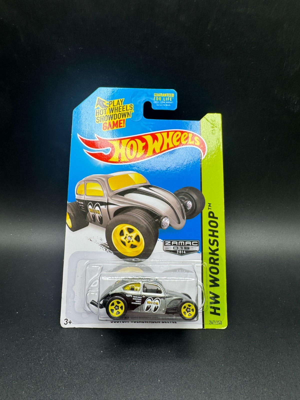 HOT WHEELS CUSTOM VOLKSWAGEN BEETLE ZAMAC 247/250 H7