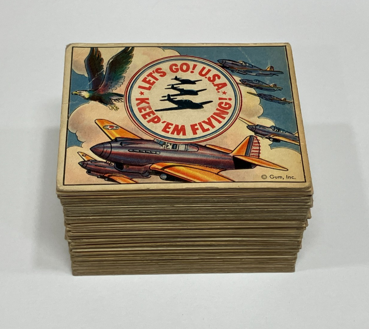 Lot of 79 ** 1941 Gum Inc. UNCLE SAM trading cards - NO duplicates