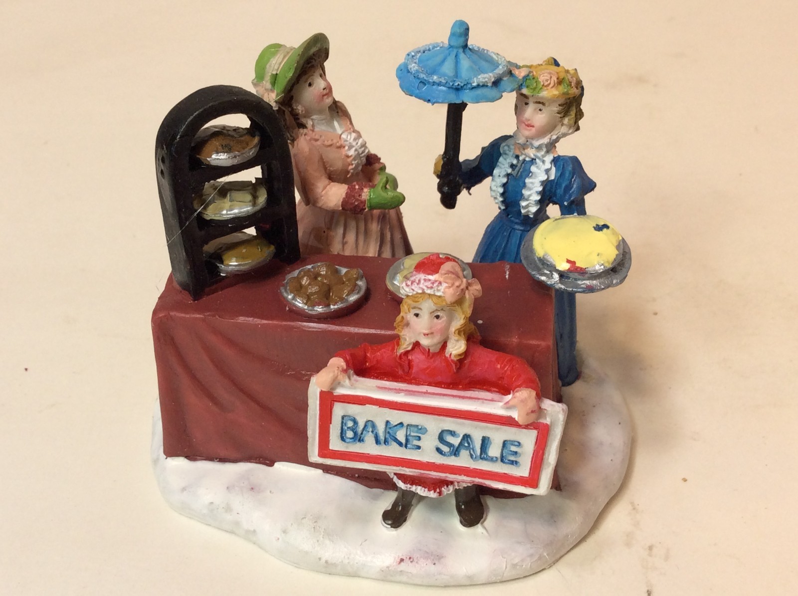 holiday time Christmas Village Figurine, bake sale