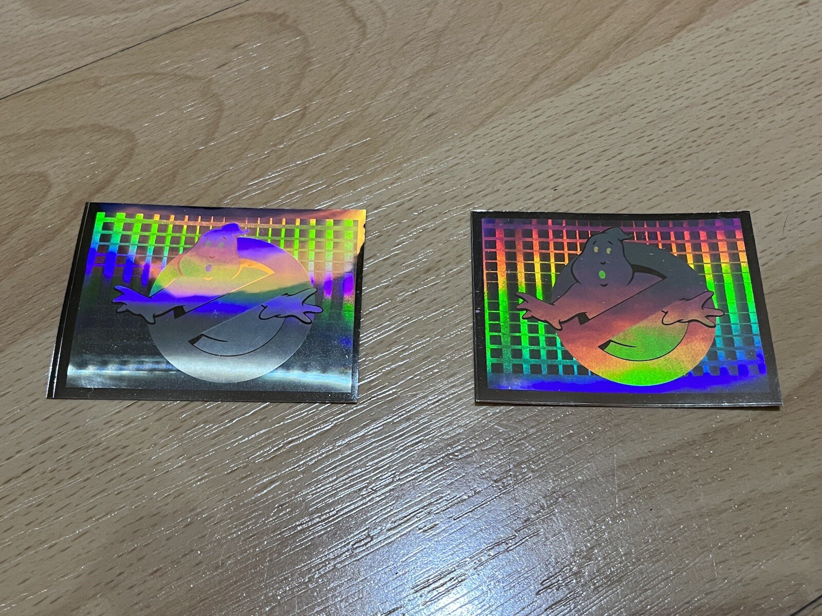 1988 Panini The Real Ghostbusters Metallic Hologram Foil Stickers, Sticker Q 