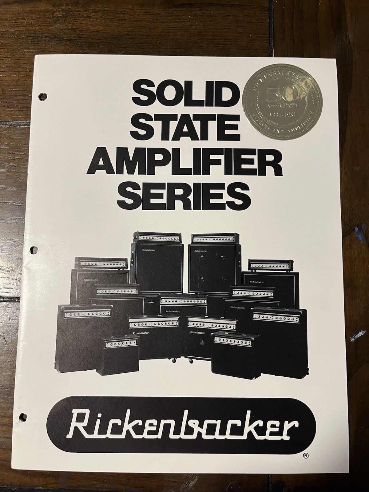 Vintage 1981 Rickenbacker Solid State Amplifiers Series Catalog