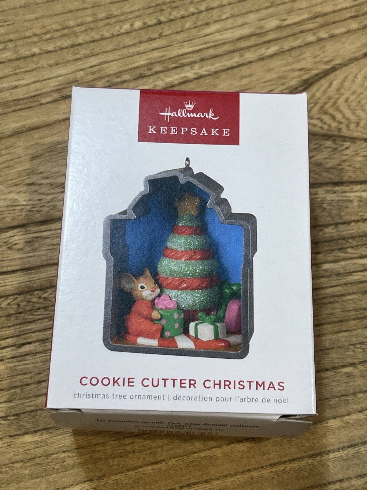 2022 Hallmark Cookie Cutter Christmas Mouse Ornament 11th in series NIB