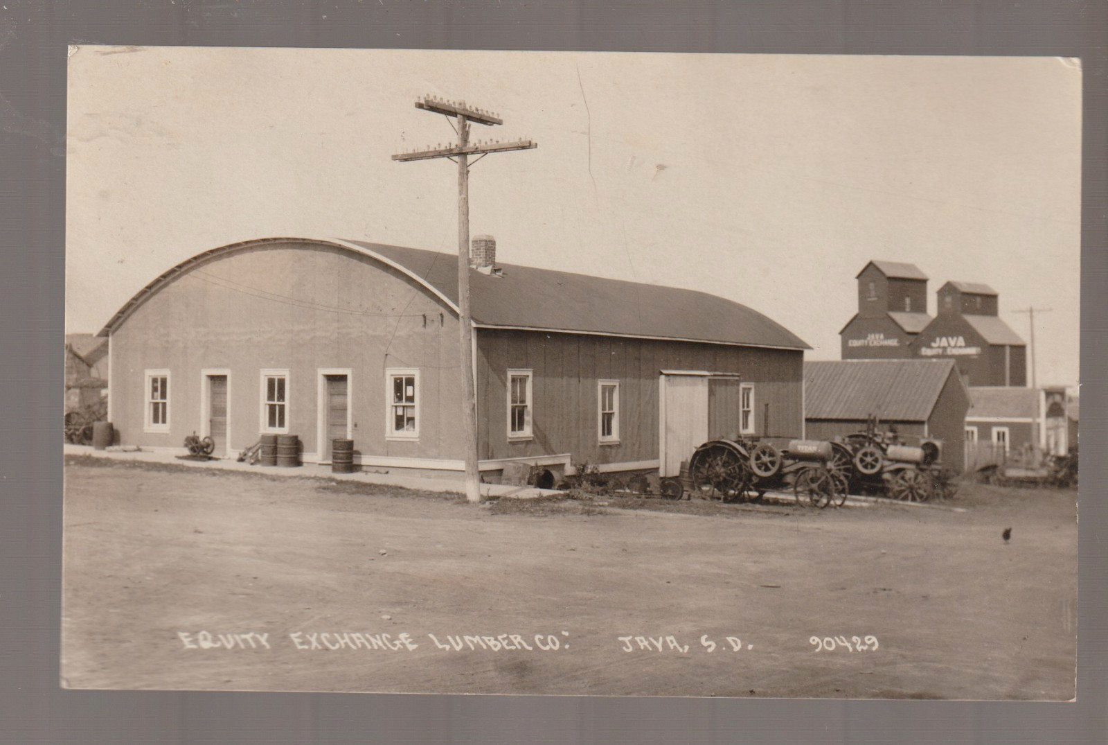 Java SOUTH DAKOTA RPPC 1923 TITAN GASOLINE TRACTOR Gas LUMBER YARD IH Kerosene