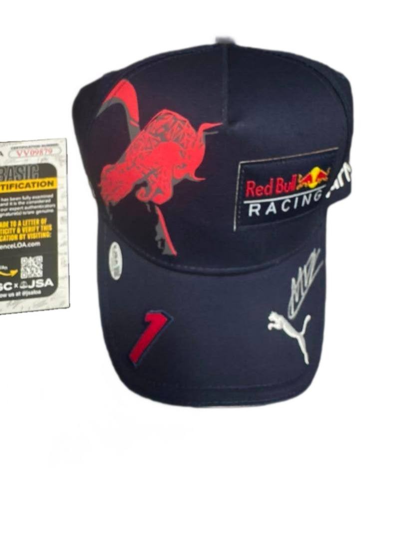 Red Bull Racing F1 Autographed Signed Max Verstappen Cap JSA COA
