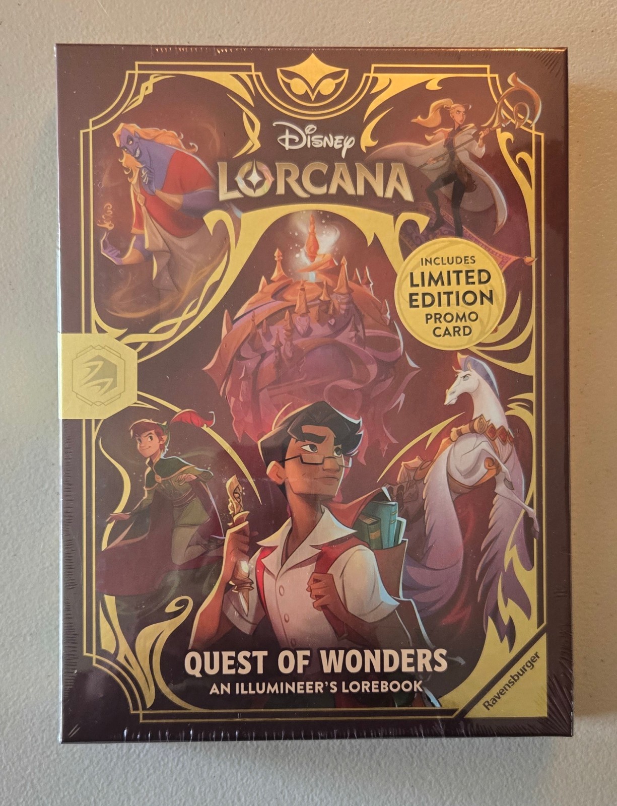 Disney Lorcana Quest of Wonders Illumineer's Lorebook (Sealed with Promo)