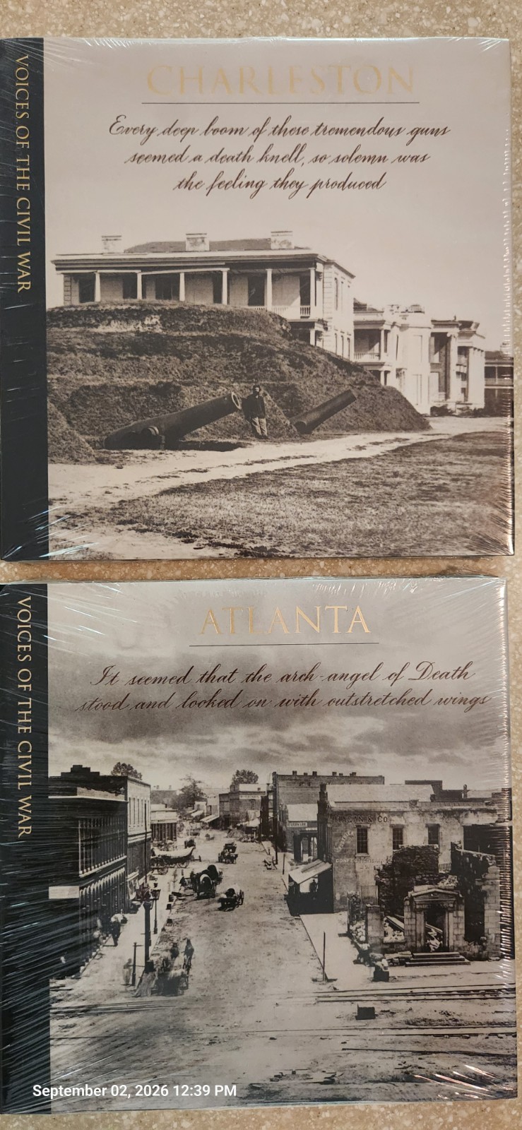 Voices of the Civil War by Time Life.  2 Books...  Charleston and Atlanta