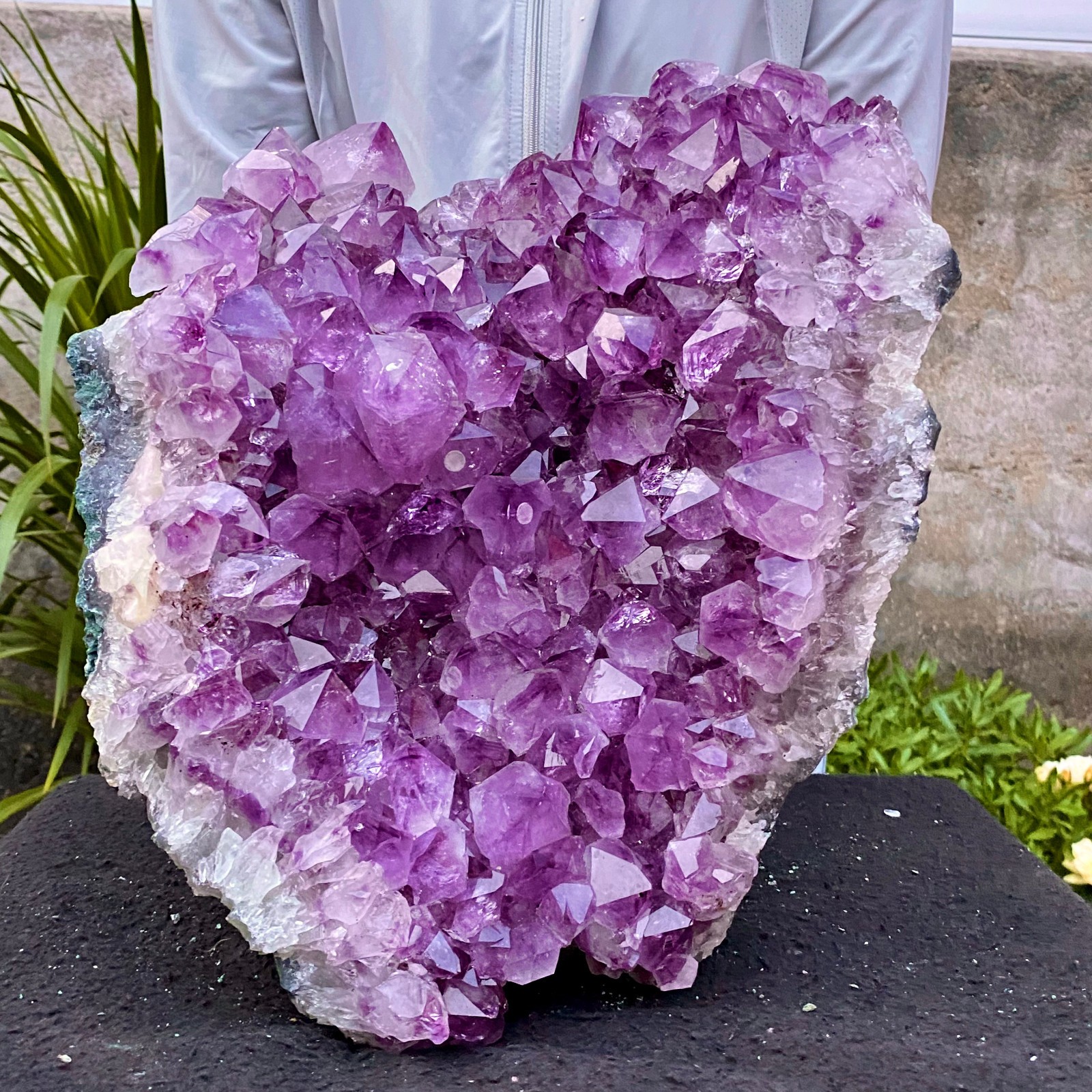 20.7LB Natural Amethyst cluster quartz crystal Raw mineral specimen Healing