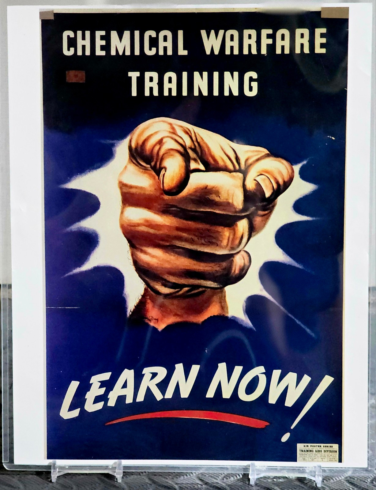 Vintage WWII US Chemical Warfare Training 8.5\