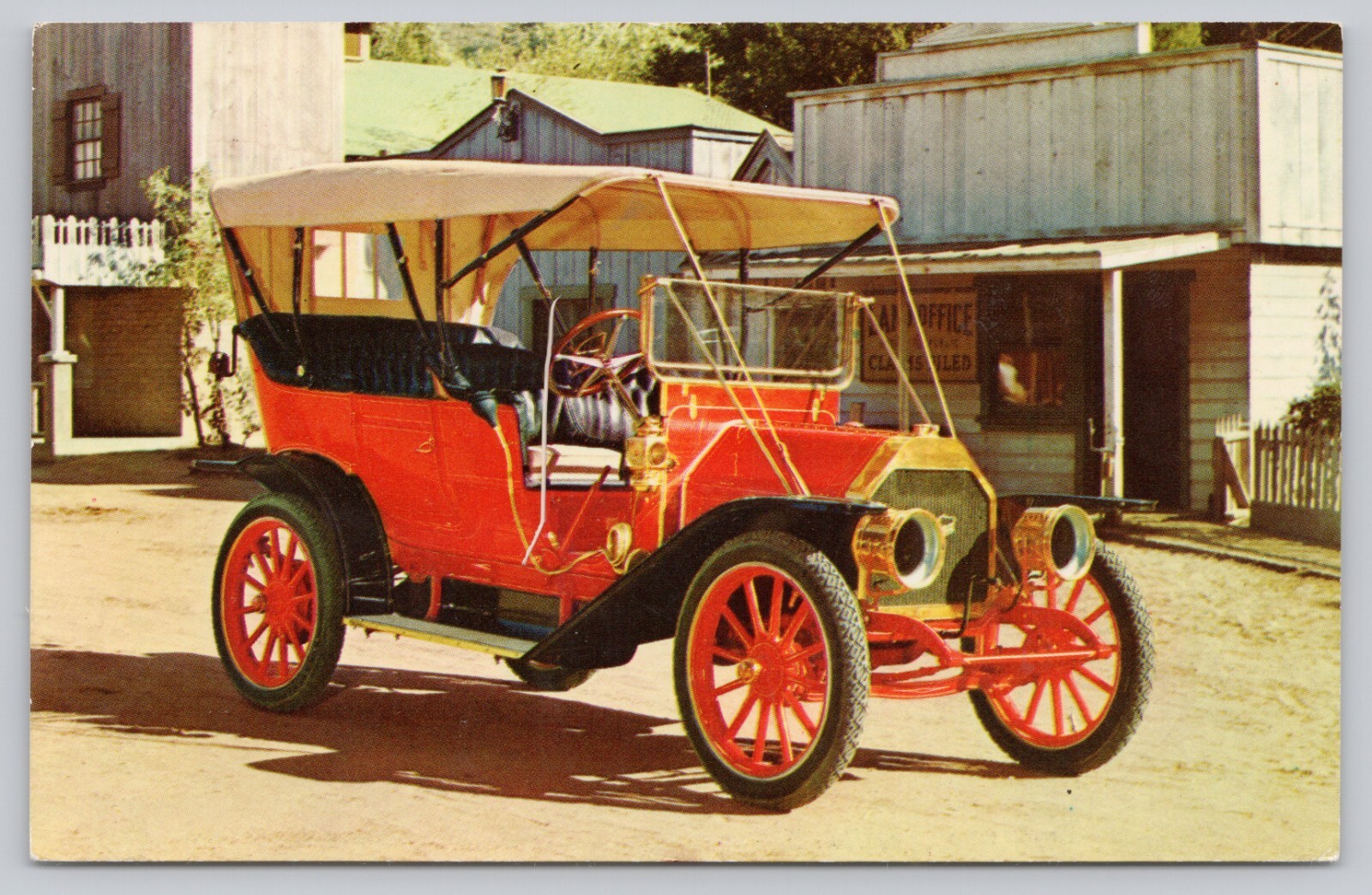 Postcard Detroit MI 1910 Overland Advertising Emmert Chevrolet Co Posted 1971