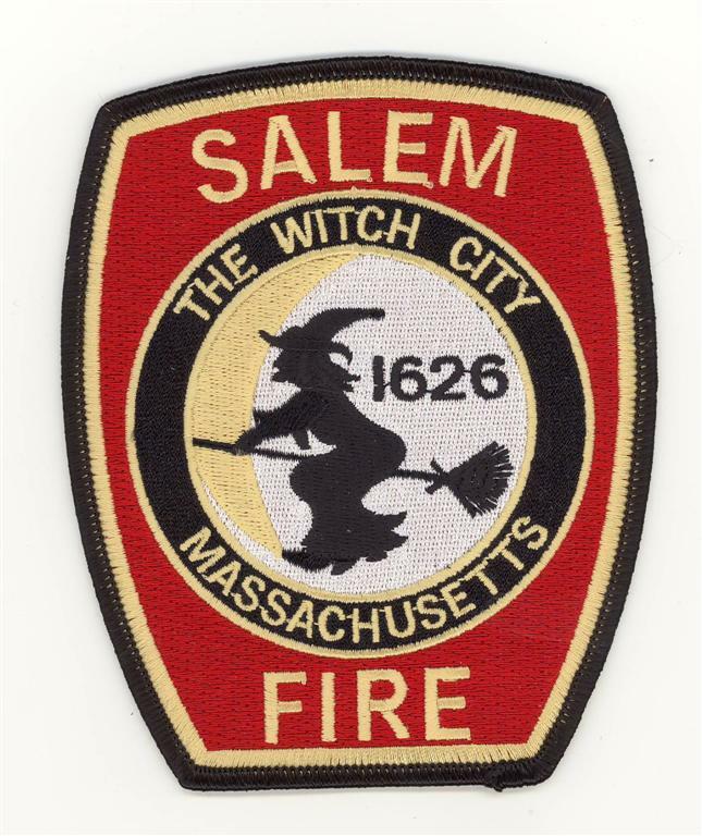 Massachusetts Salem Fire Department Patch Halloween Witch (5