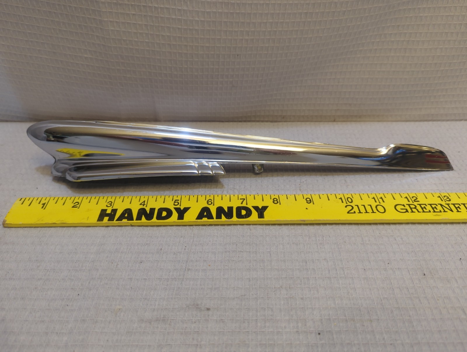Vintage 1947-48 Chevy Fleetmaster Fleetline Style master Chrome Hood Ornament A