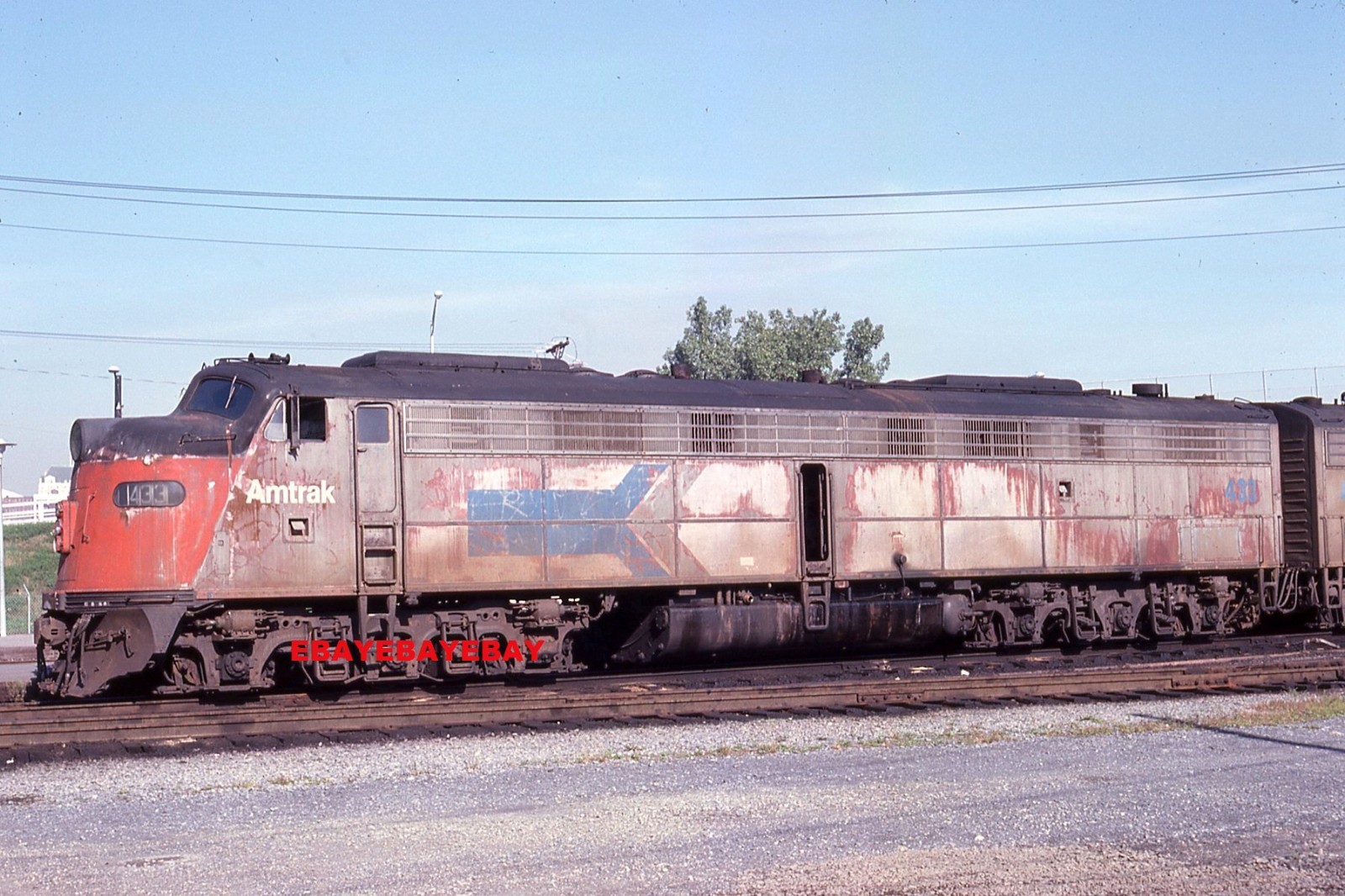 AMTRAK 433 at RENSSELAER NY in 78 ORIGINAL KODACHROME SLIDE