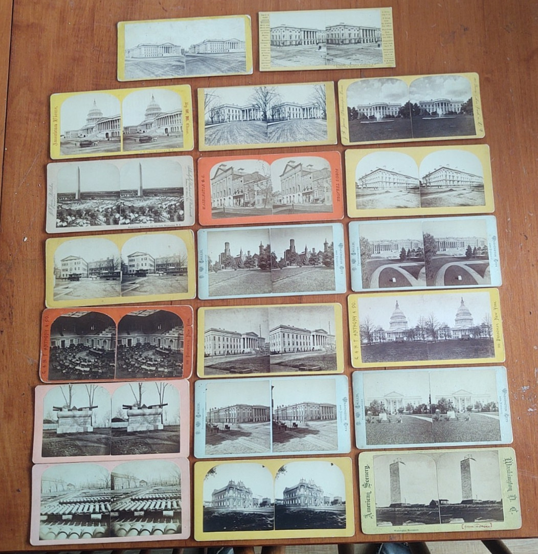 Collection Washington DC Stereoview Civil War era ,Bell , T.W. Smillie, Anthony