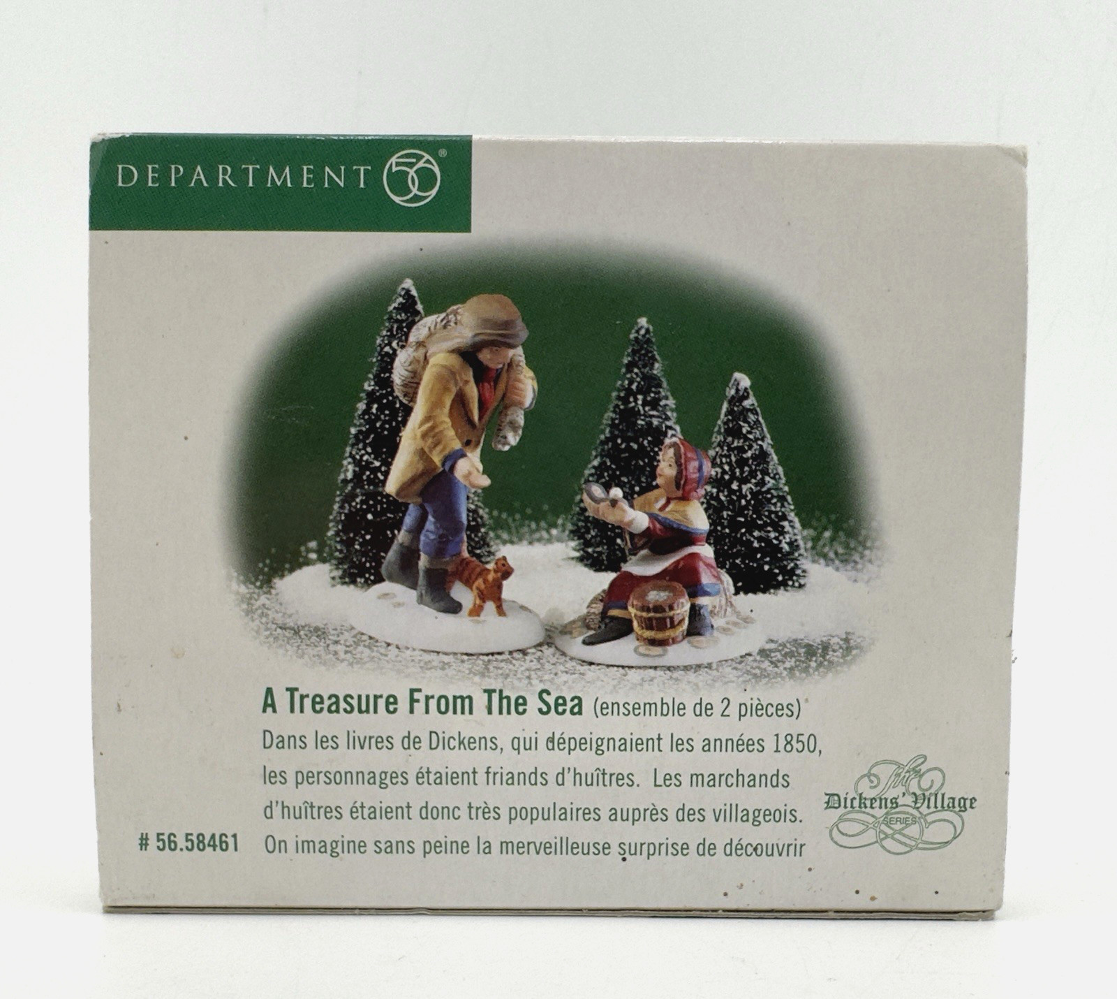 VINTAGE Dept 56 Heritage Village Collection - A Treasure From The Sea (Set of 2)