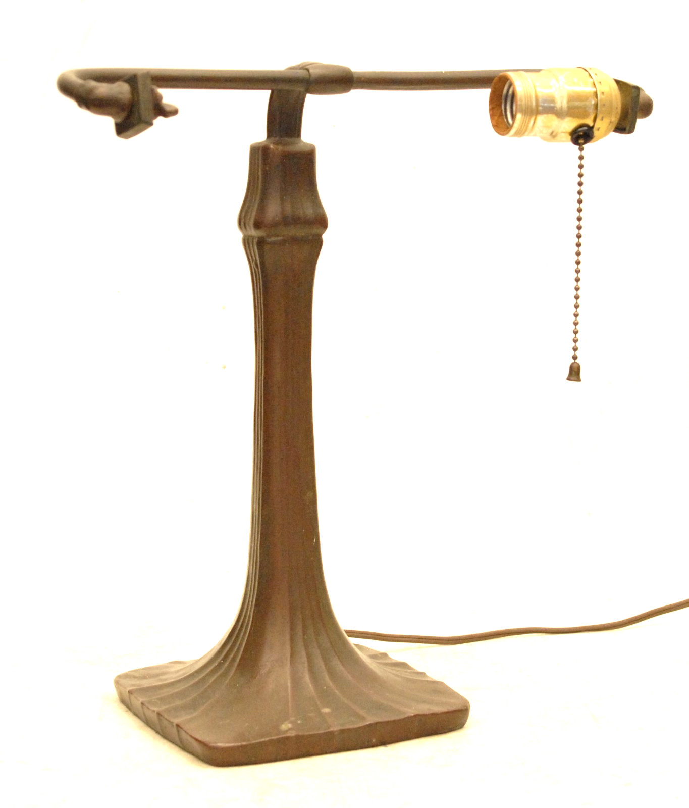 ANTIQUE SIGNED HANDEL BRONZE BANKERS DESK LAMP BASE