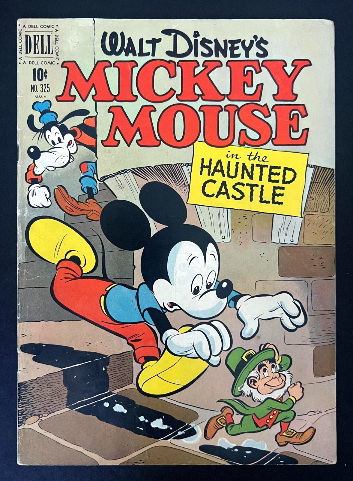 DELL FOUR COLOR #325 1951 Rare Nice Copy Walt Disney MICKEY MOUSE Haunted Castle