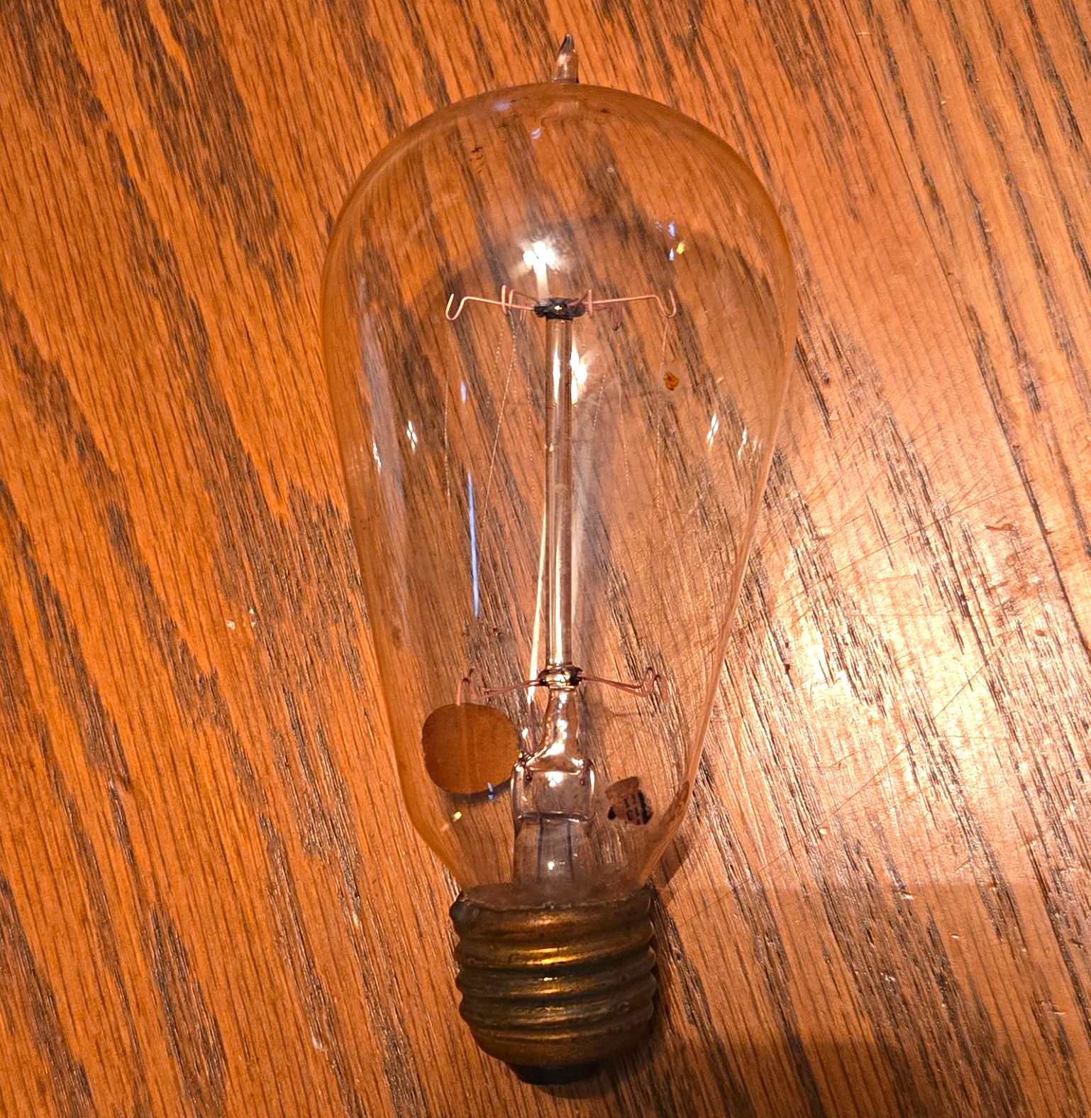 Antique 1910s Edison Liberty MAZDA Early Electrical Glass Display Piece WORKING