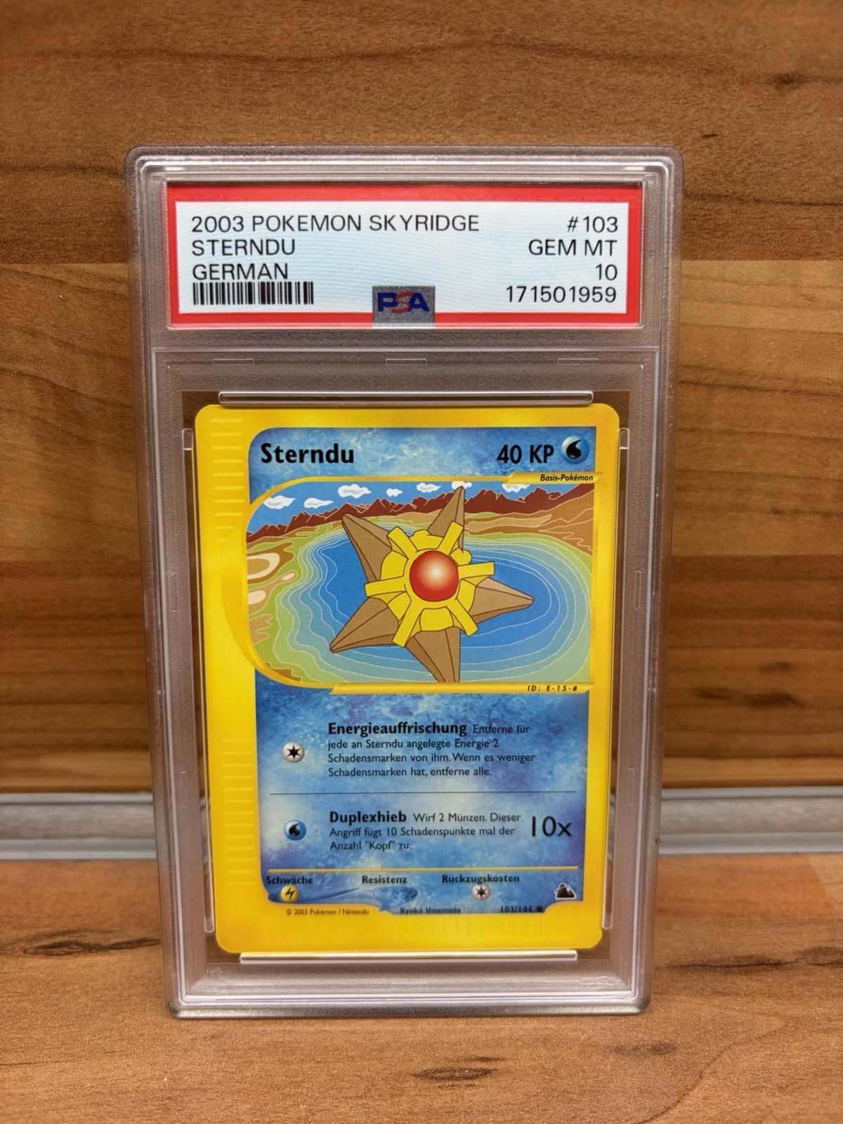 Pokemon Sterndu Skyridge 103/144 - PSA 10 Gem Mint - German (2003) POP2