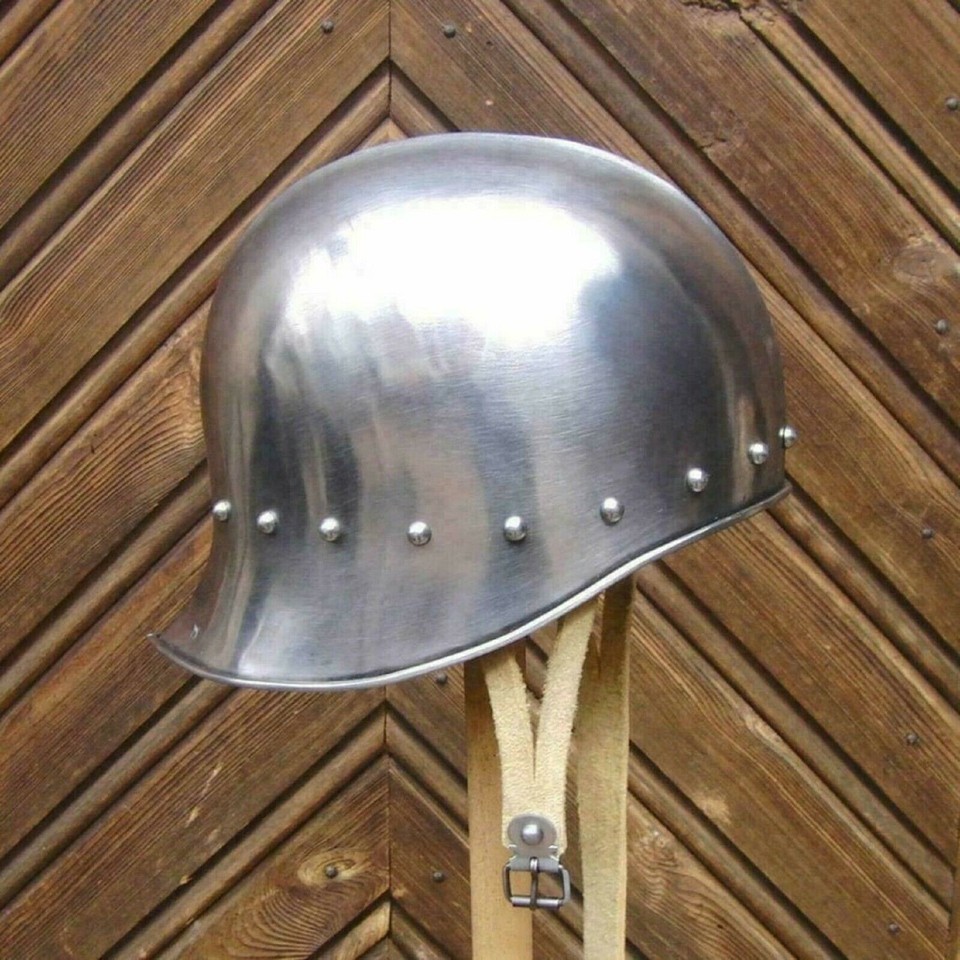 Christmas Replica Barbute Helmet18GA SCA Medieval Schaller Sallet Helmet