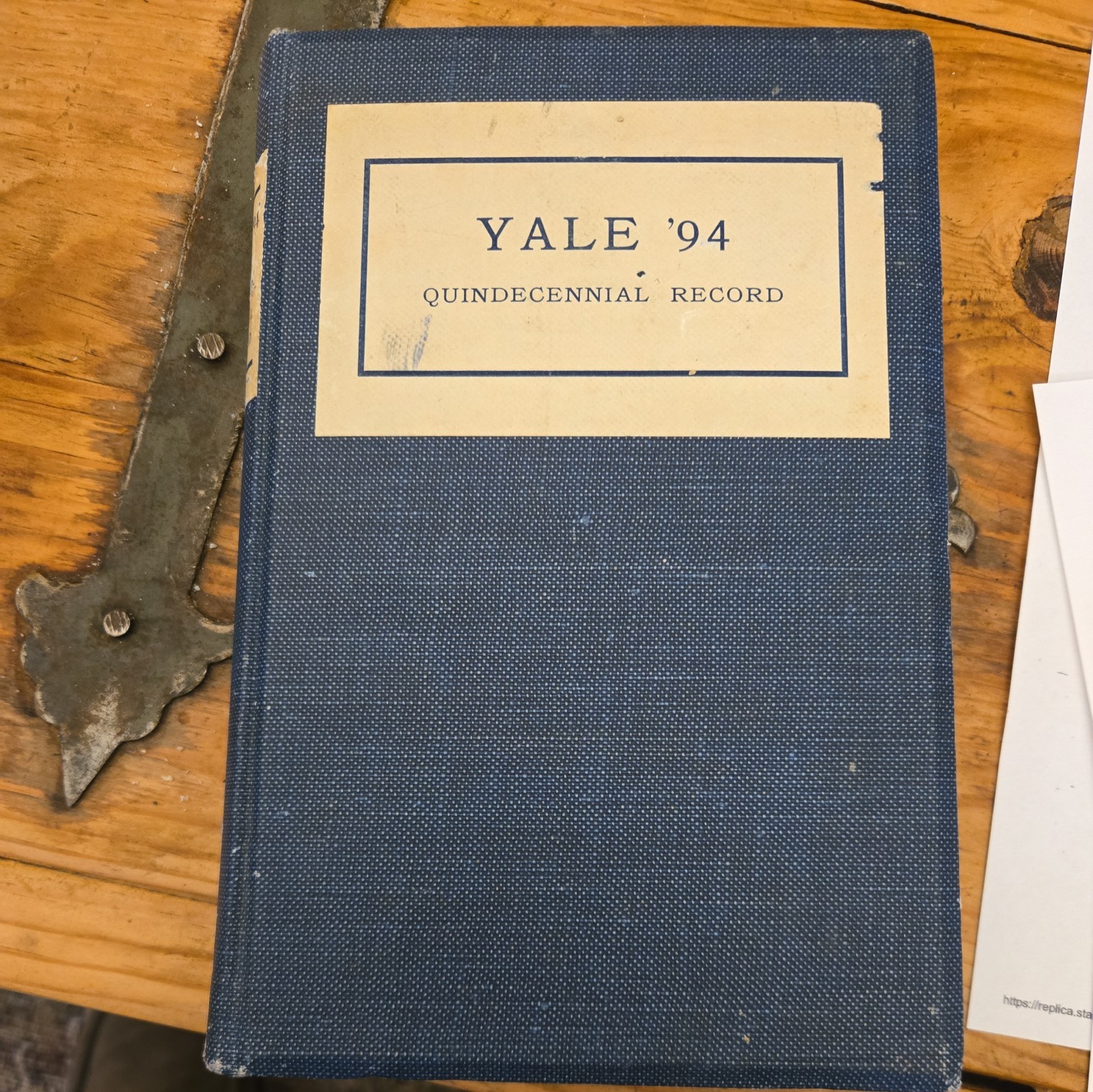 Antique Quindecennial Record of Yale University 1894 W/class day 94 grad program