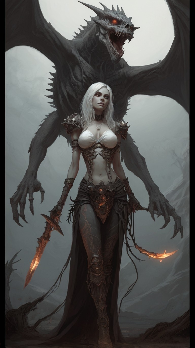 Fantasy Female Warrior 4x6 Photo Print - Dark Magic 101043