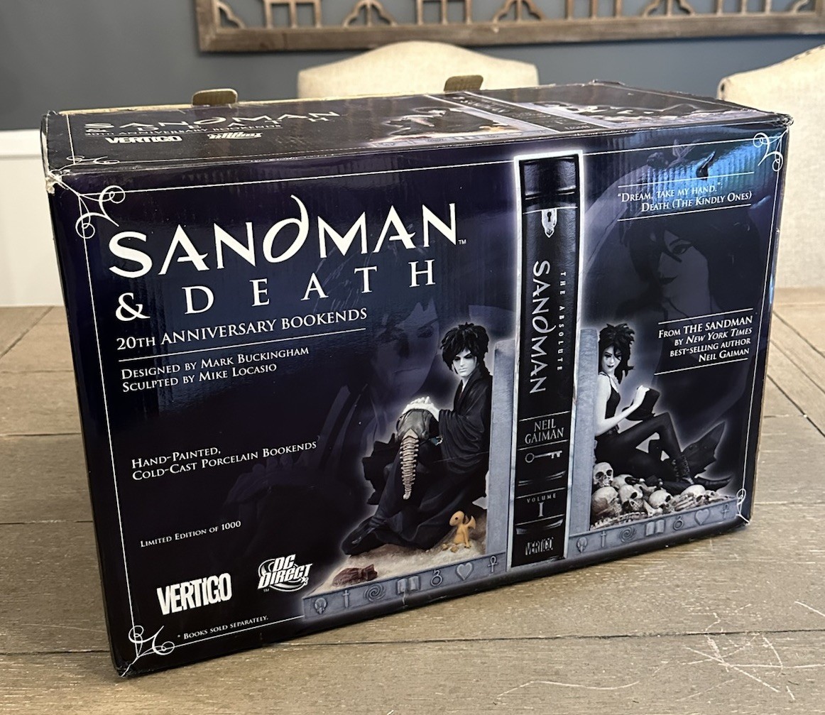 ABSOLUTE SANDMAN & DEATH 20th Anniversary BOOKENDS DC Direct Vertigo LTD ED 🔥🔥