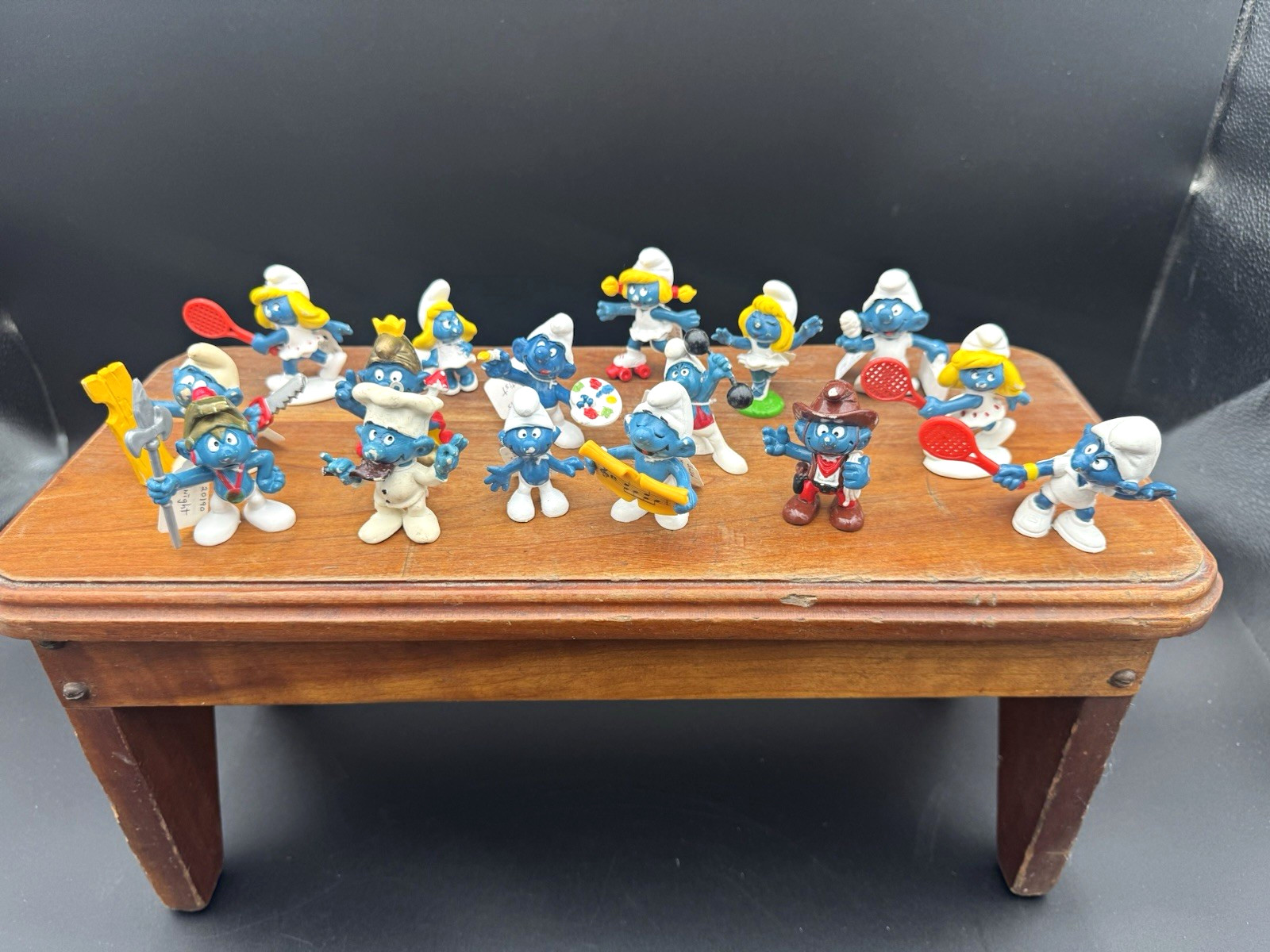 16 Smurfs Plastic Figurine Lot  70’s & 80’s