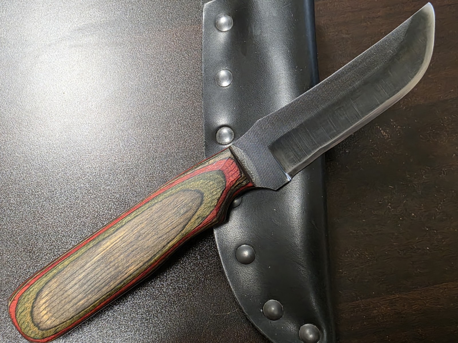 Vintage ANZA File Knife, Perfect Cond, Blued, 8.5