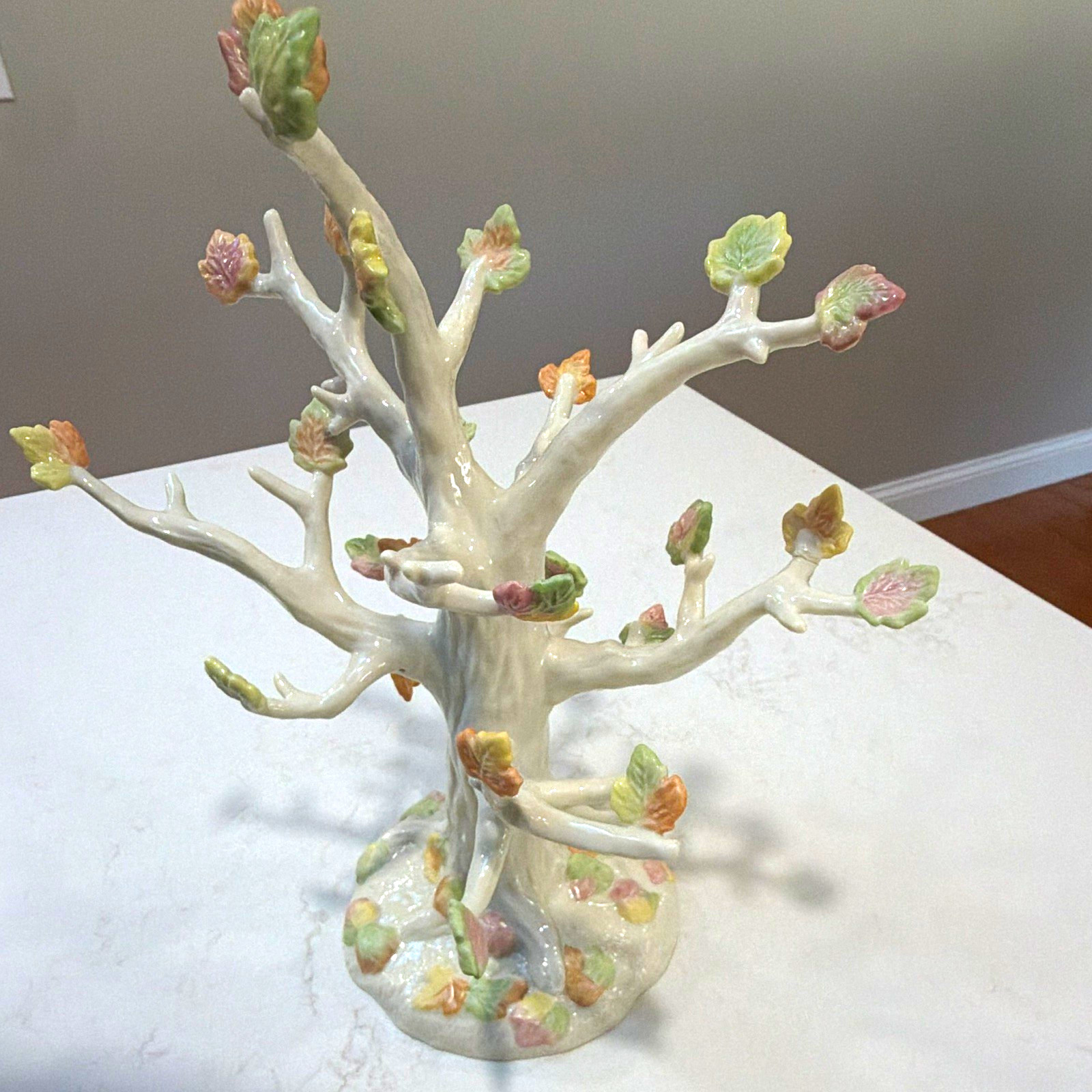 Lenox Autumn Delights Tree Ivory China Ornament, Glossy White Multicolor