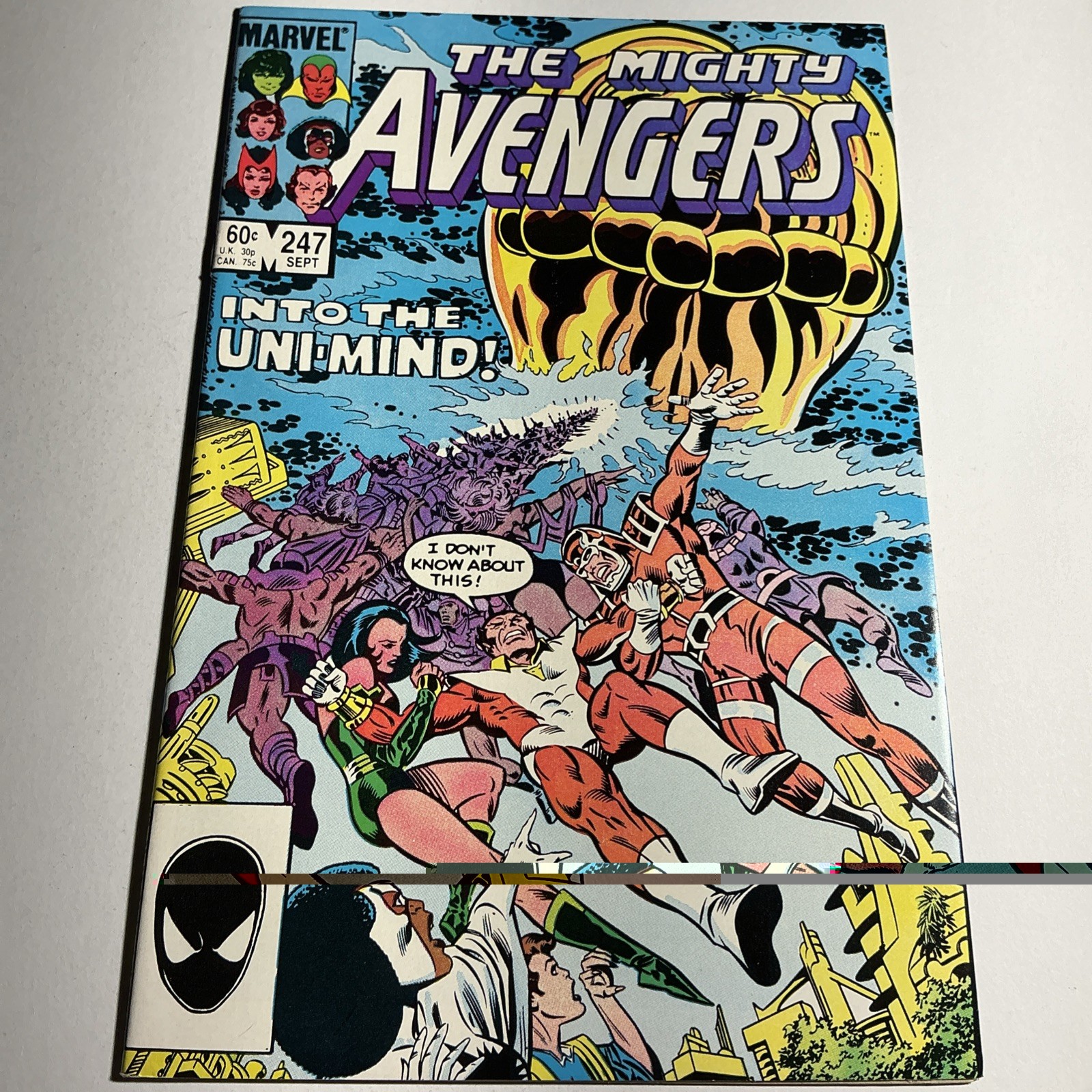 The Avengers #247 (Marvel Comics September 1984) VF Vision Comic Book