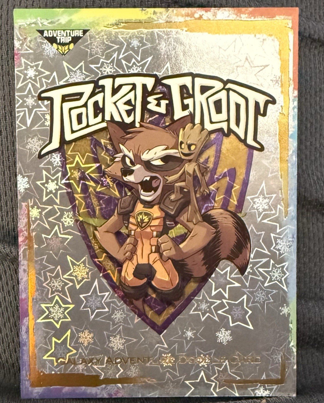 Finding Unicorn Rocket Raccoon Doodle Card CA64 Marvel Guardians