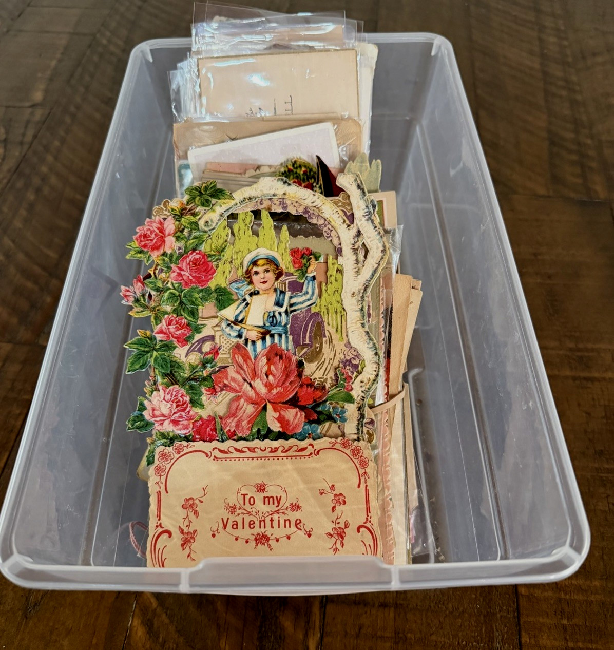 Huge Lot of 200 +Old Scraps~Cards~Ephemera~Mixed Paper~DAMAGED-SCRAPBOOK CRAFTS