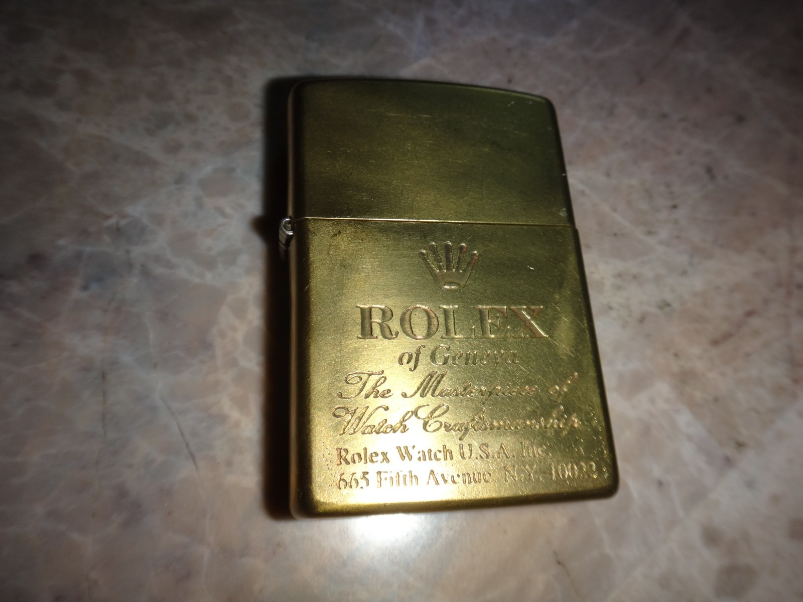 Year 2024 Brass Chrome Zippo Lighter ROLEX Watch of Geneva Craftsmanship