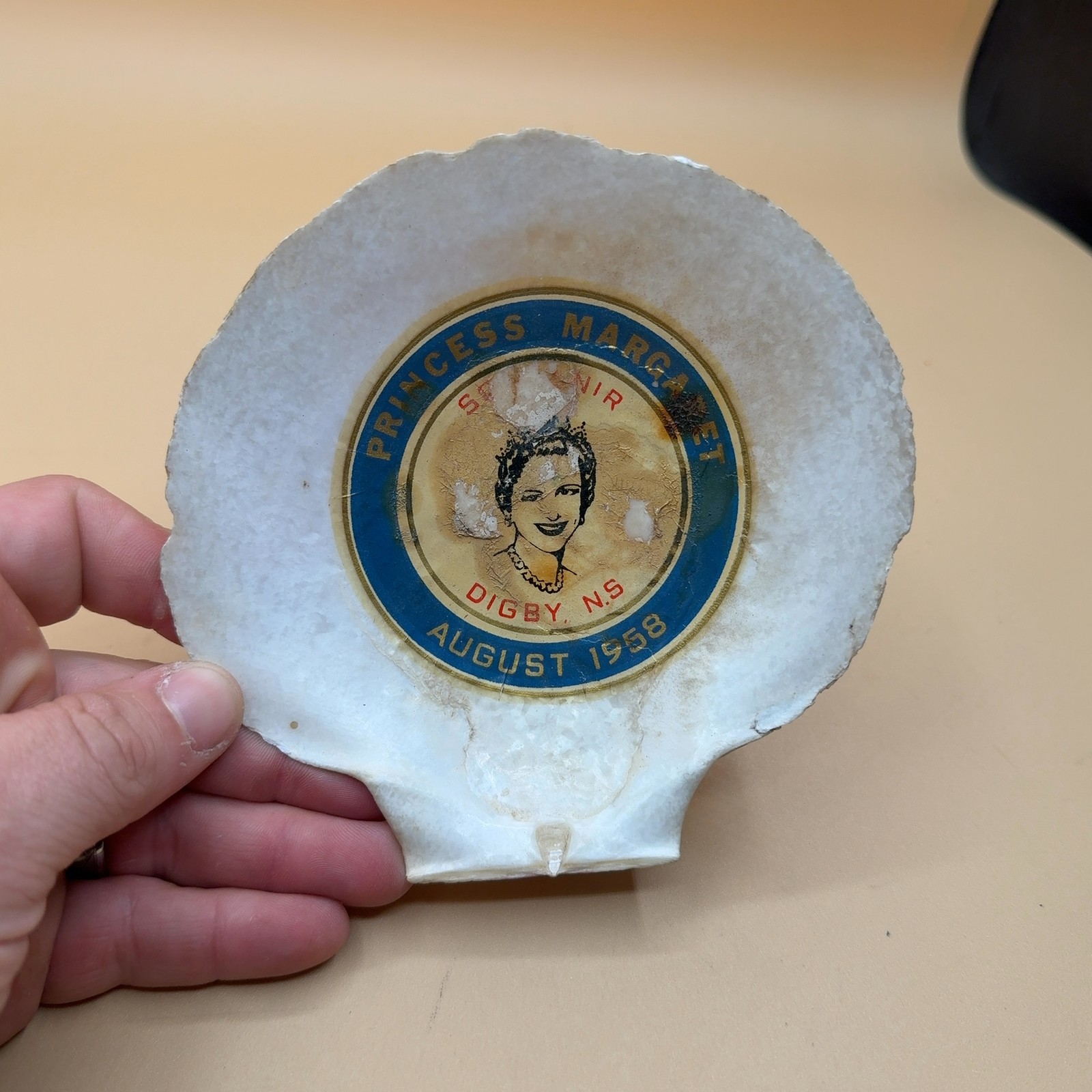 Princess Margaret 1958 Royal Visit Scallop Shell Dish Digby Nova Scotia