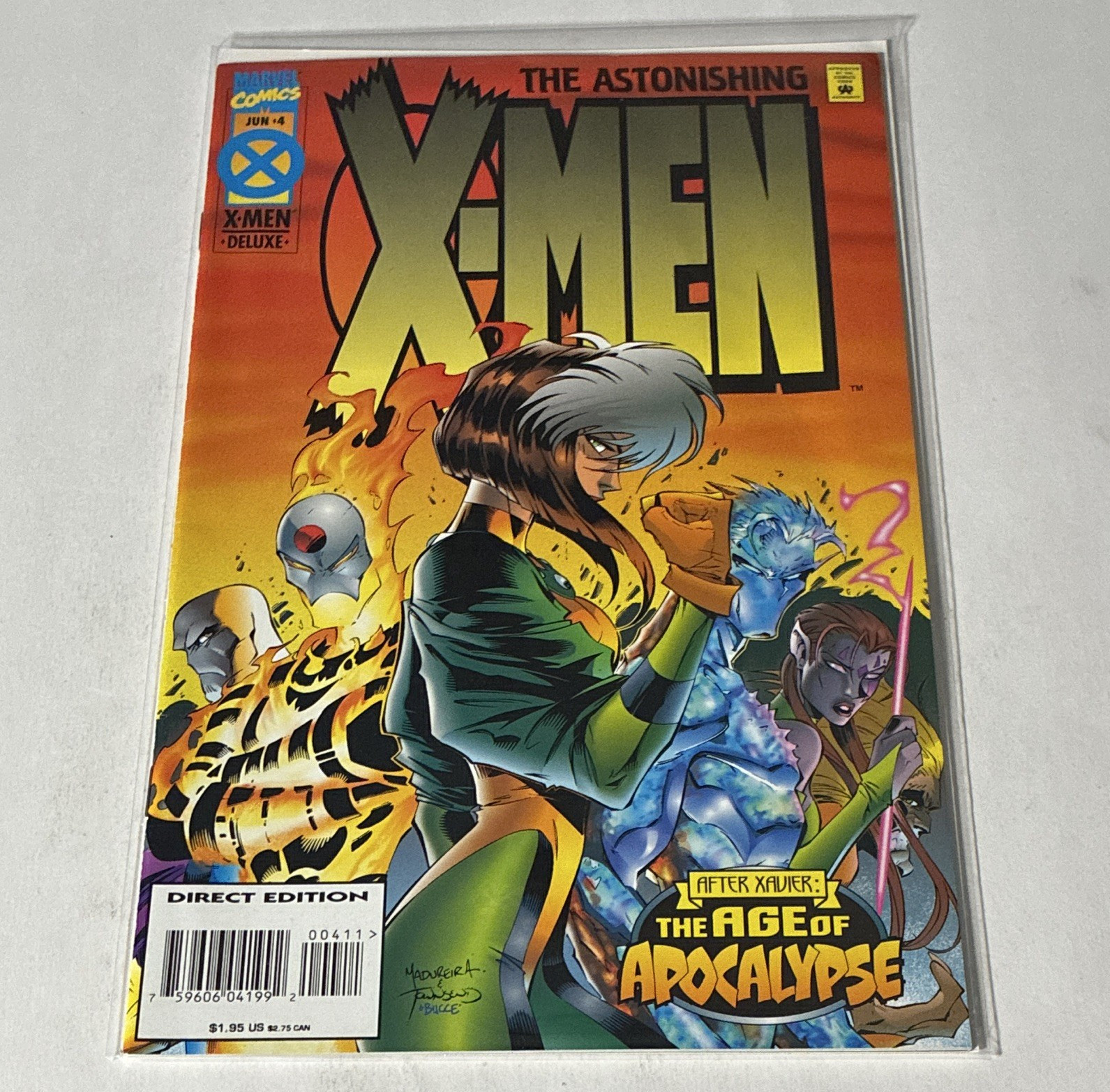 Marvel The Astonishing X-Men #4 Direct Edition 1995 Comic Book Age of Apocalypse