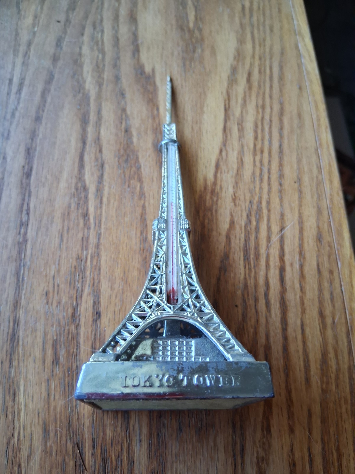 Tokyo Tower  Tokyo Japan Metal Souvenir Miniature Replica Pat No. 140935 Rare