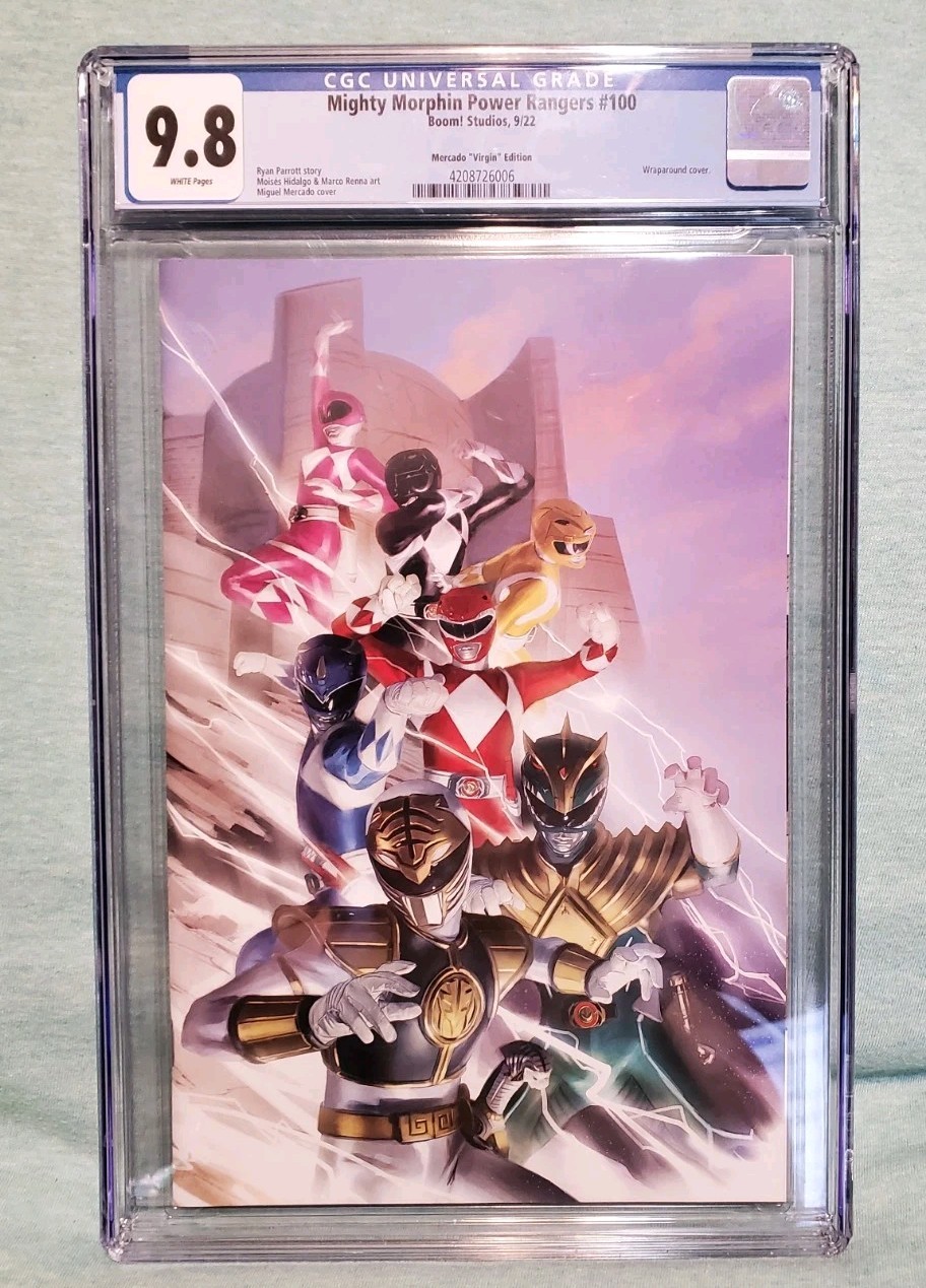 Mighty Morphin Power Rangers #100 CGC 9.8 Mercado Wraparound Virgin Cover 