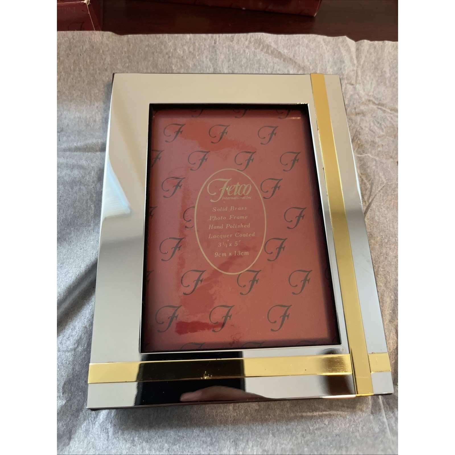 Lot Of 8 vintage Fetco Vintage Brass Picture Frame  3 1/2  x 5 inch
