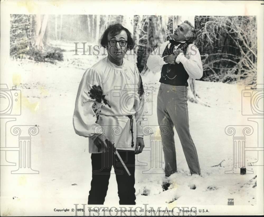 1975 Press Photo Woody Allen and Harold Gould star in \