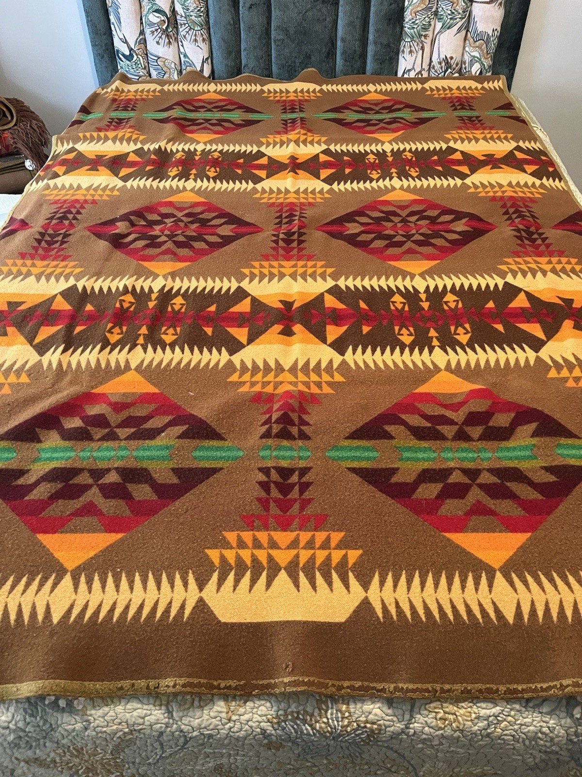 Rare Pattern Pendleton Indian Trade Blanket