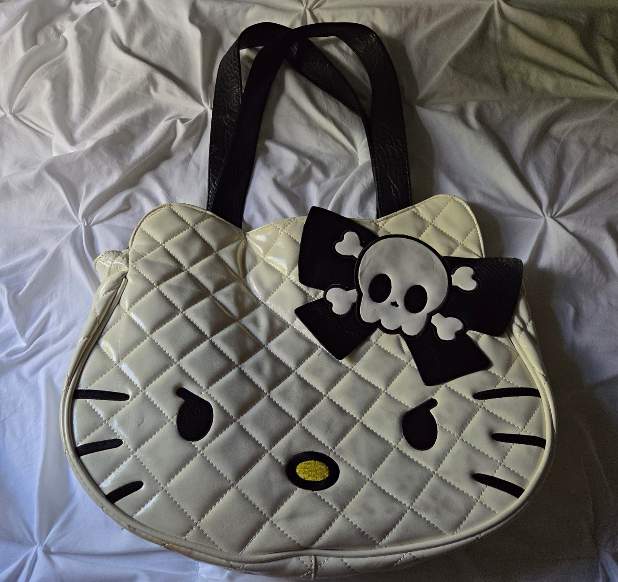 Rare Vintage Loungefly Hello Kitty Sanrio Quilted Angry Punk 2011/2012