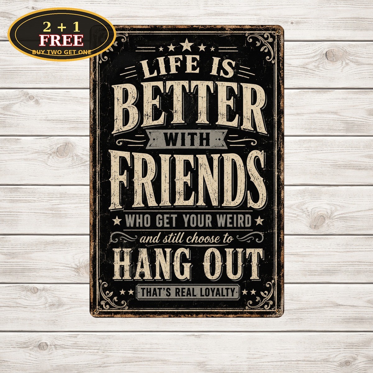 Friends Are Like Panties Sarcastic Witty Quote Friendship Metal Tin Sign Plaque
